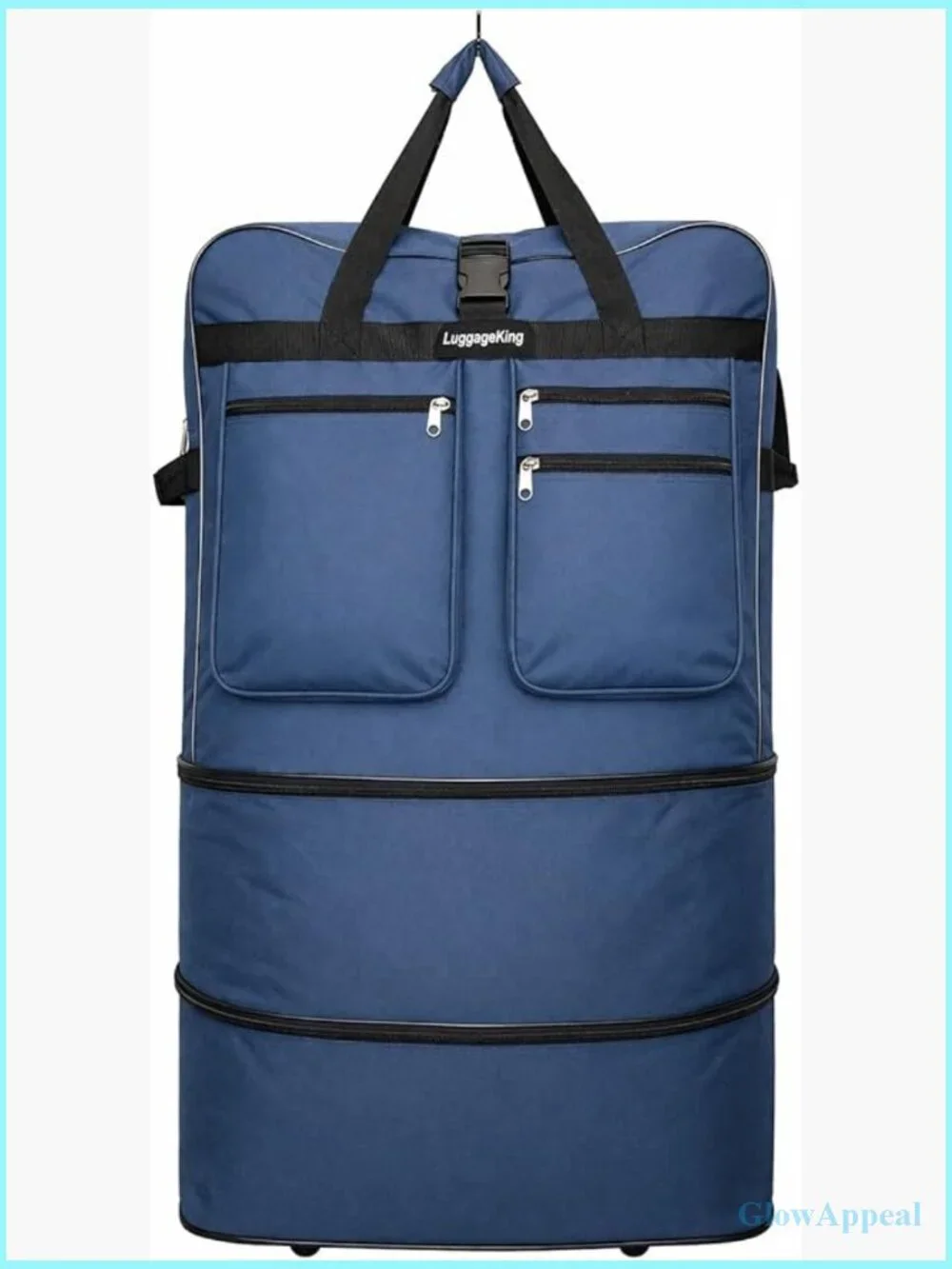 36-Inch Rolling Duffle Bag with Wheels - Expandable Spinner Suitcase